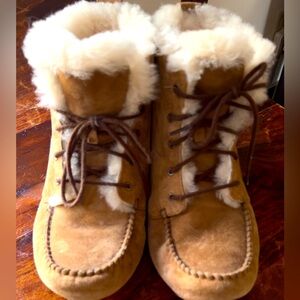 Women’s ugg lace up moccasin boot